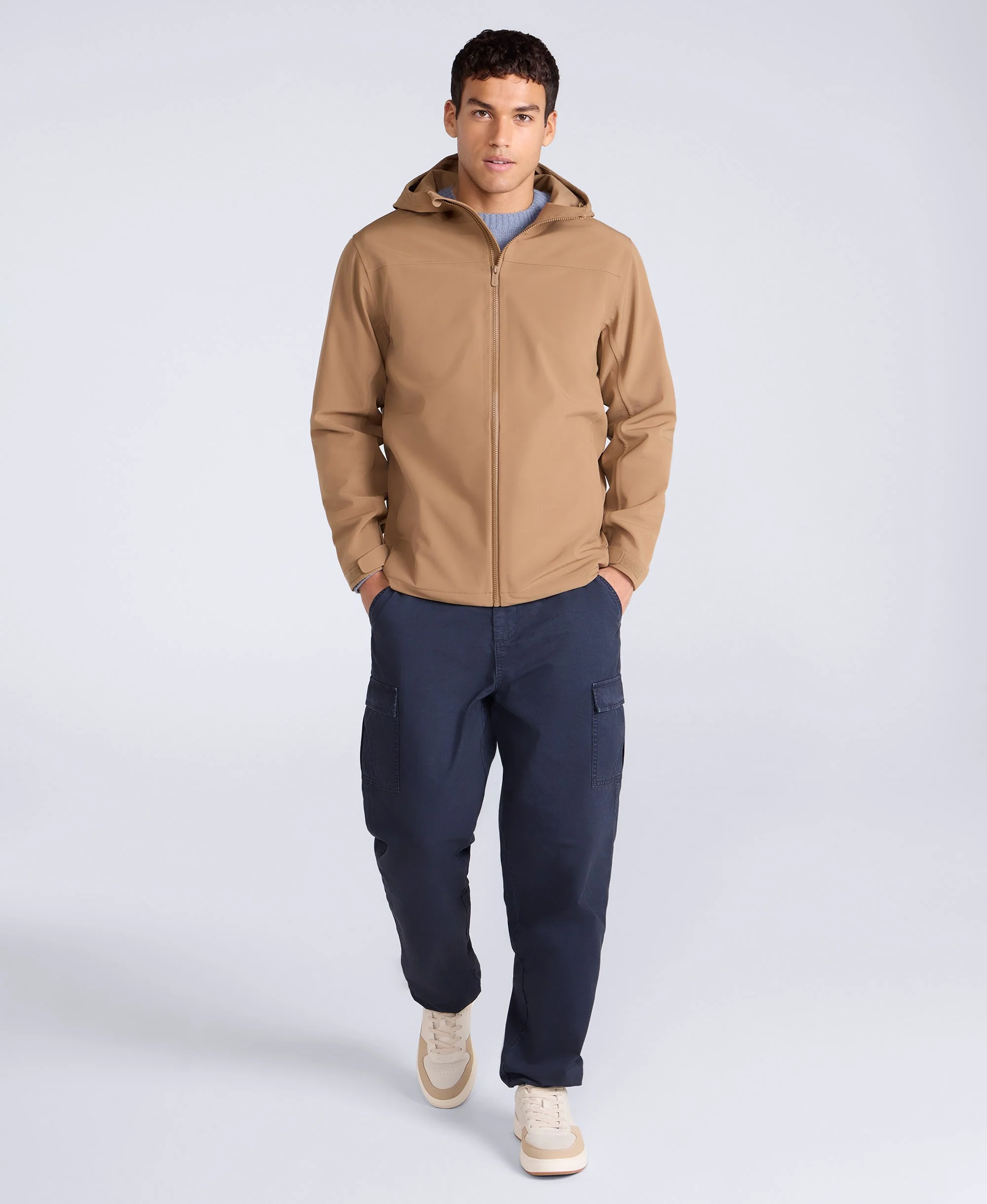 Otto Mens Softshell Jacket - Tan - Image 3