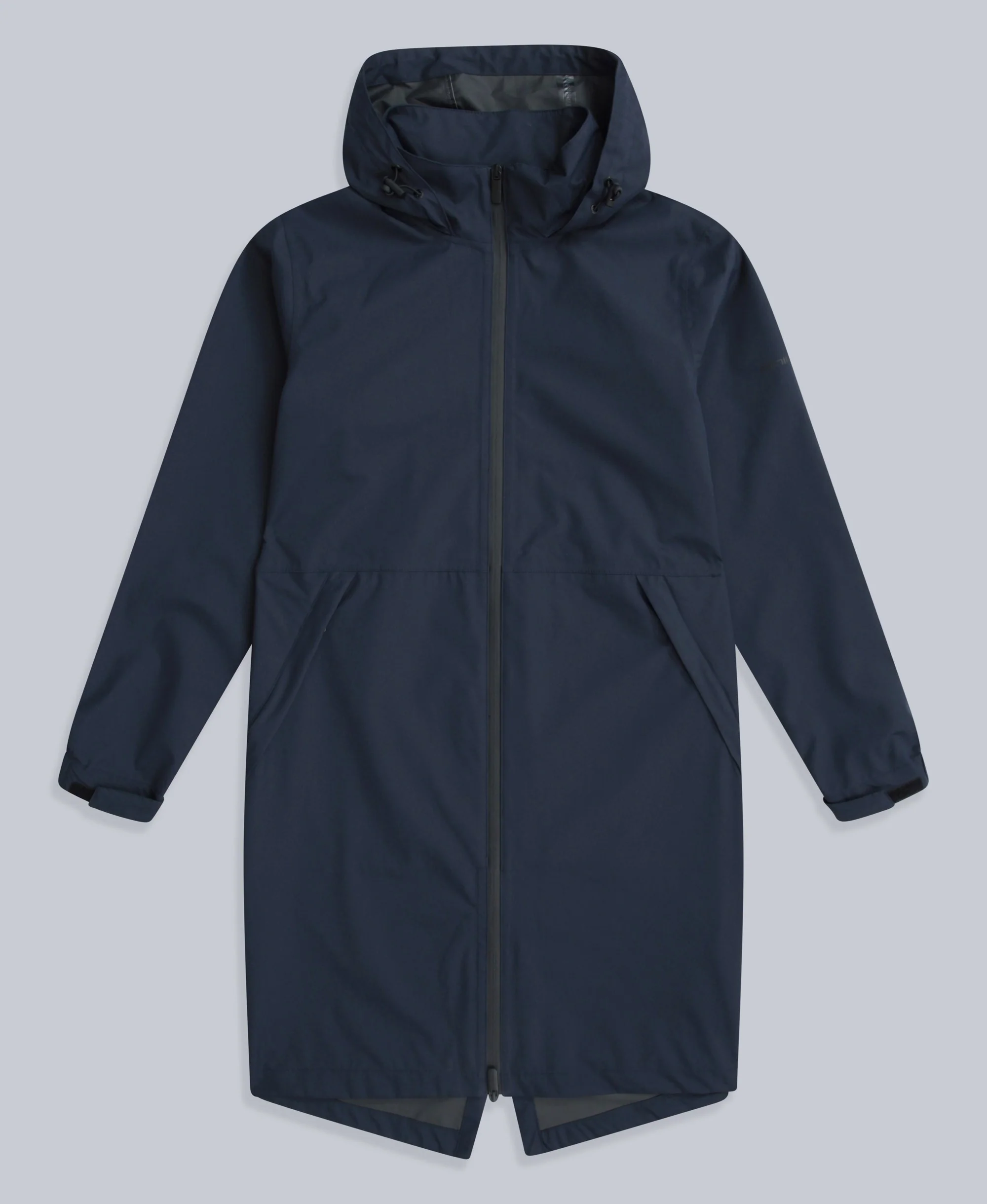 Pace Womens Longline Waterproof Jacket - Navy - Image 5