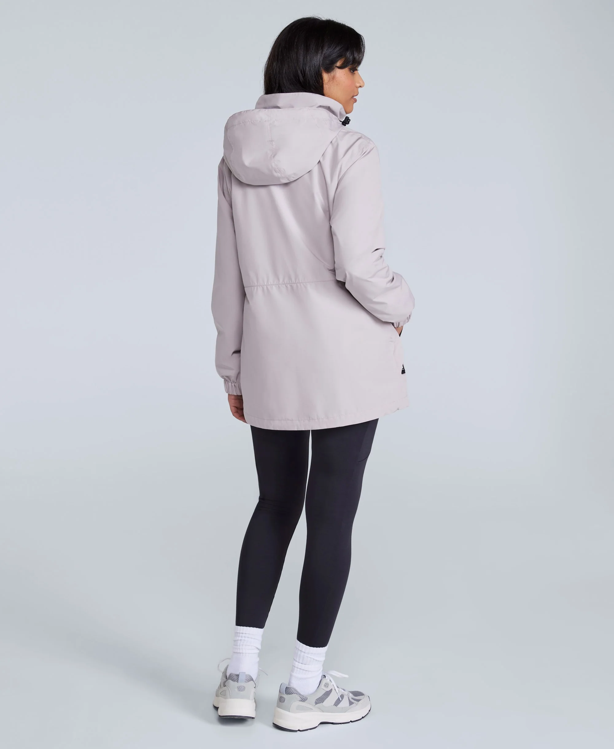 Pace Womens Waterproof Packable Jacket - Light Beige - Image 4