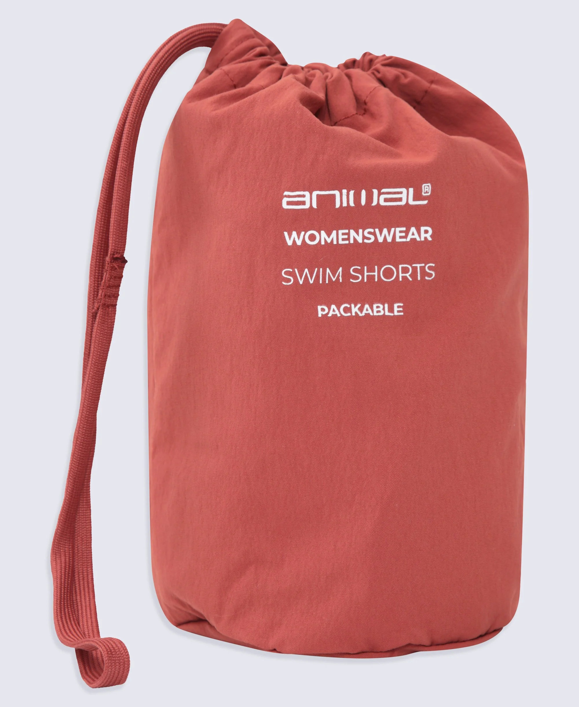 Packable Womens Swim Short - Rust - Image 4