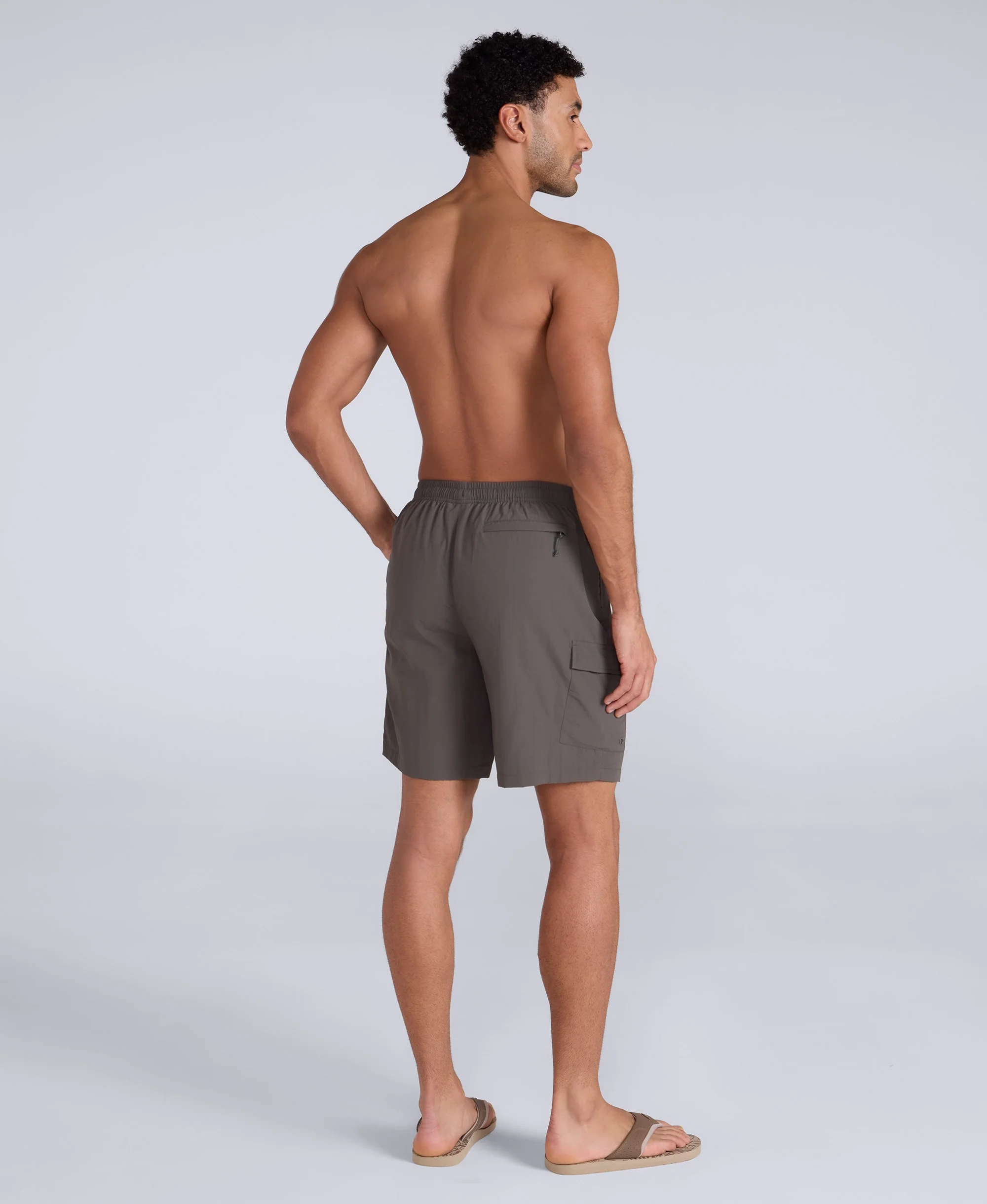 Reeva Mens Swim Shorts - Khaki - Image 4