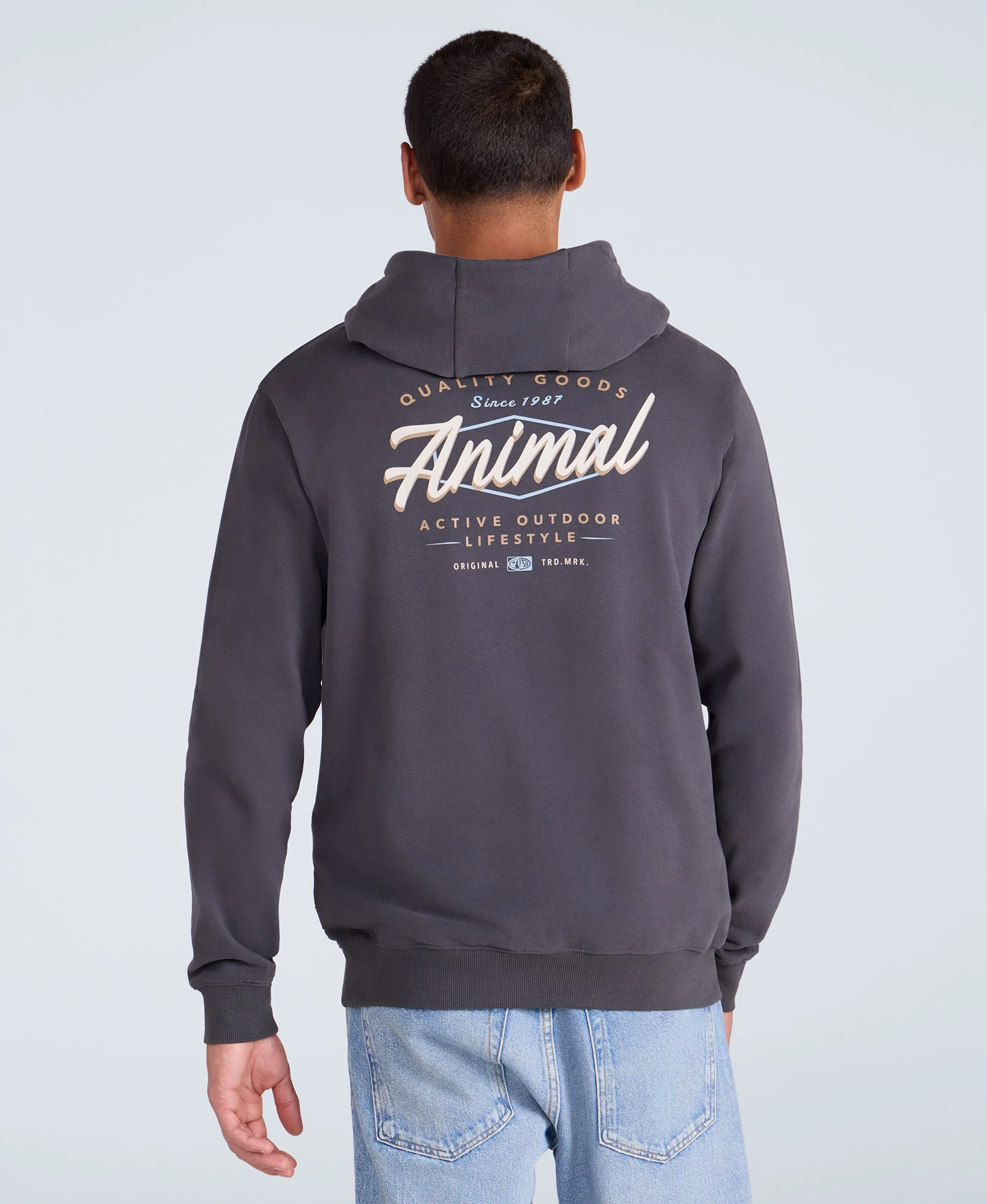 River Mens Hoodie - Black - Image 2