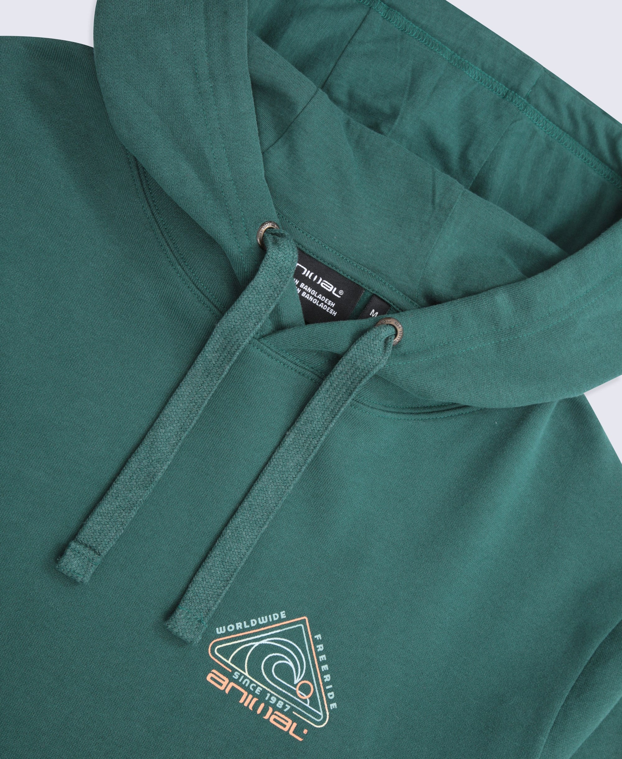 River Mens Hoodie - Dark Green - Image 9