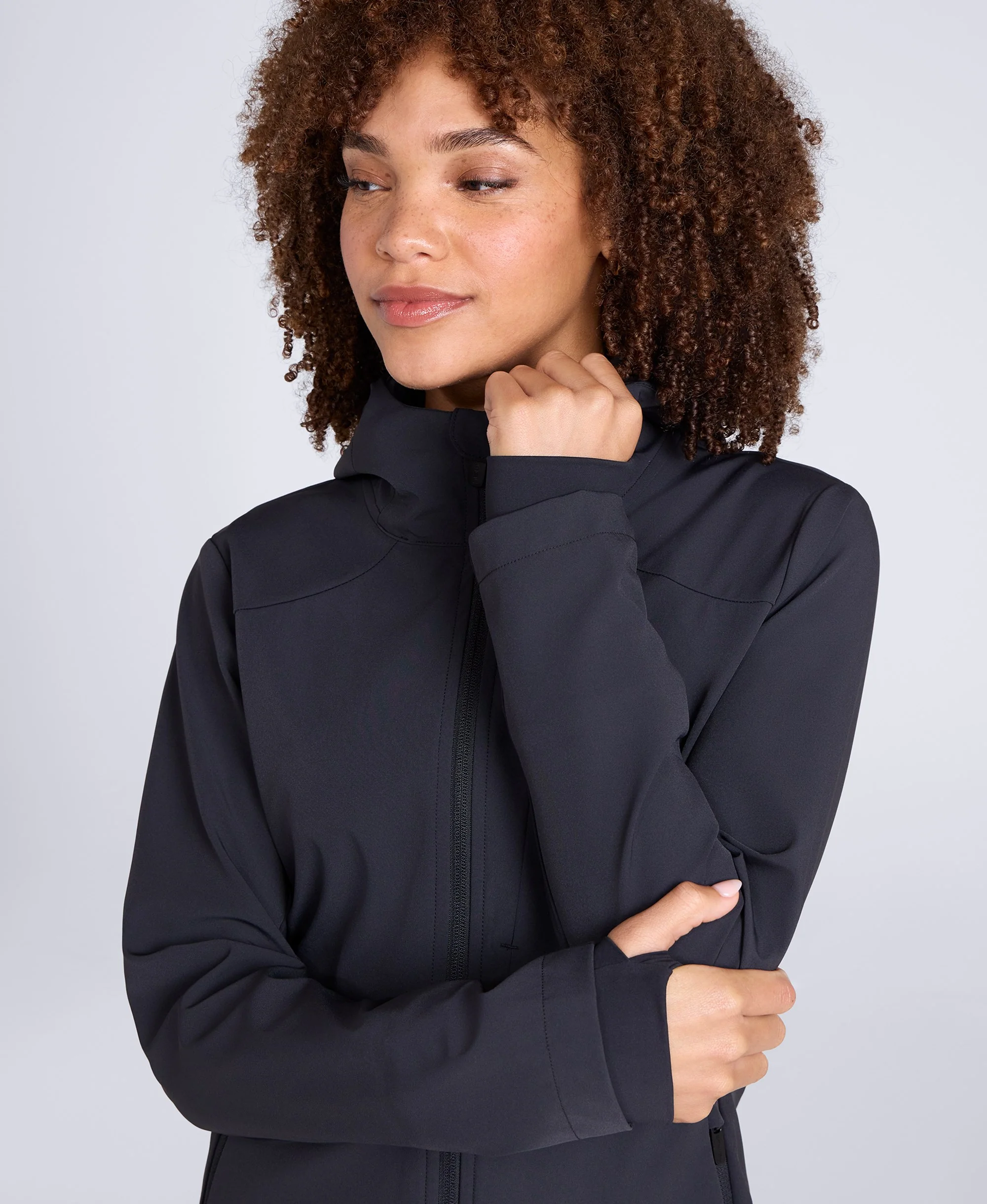 Solstice Womens Active Softshell - Black - Image 3
