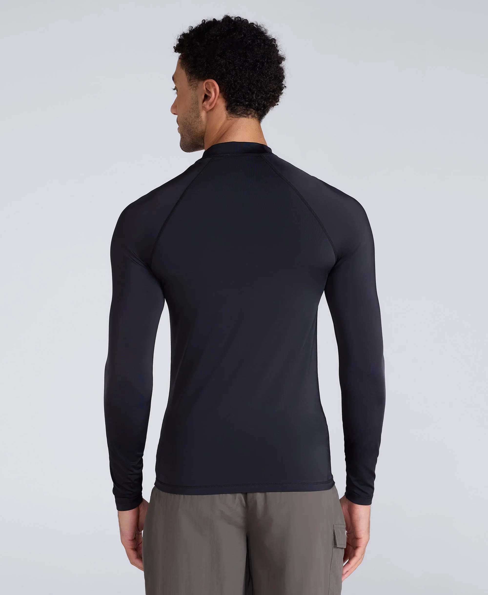 Sonny Mens Logo Rash Vest - Black - Image 4