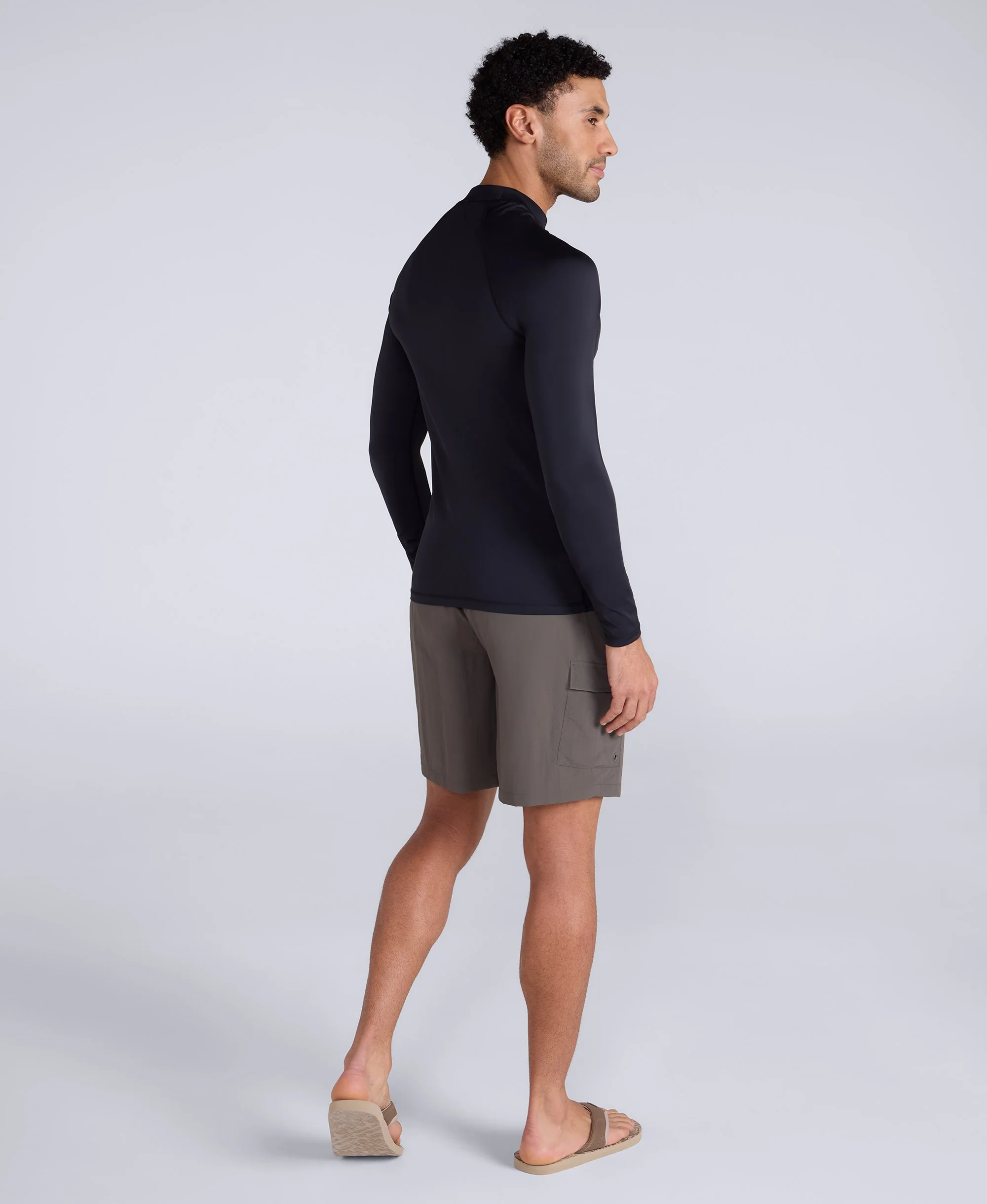 Sonny Mens Logo Rash Vest - Black - Image 5