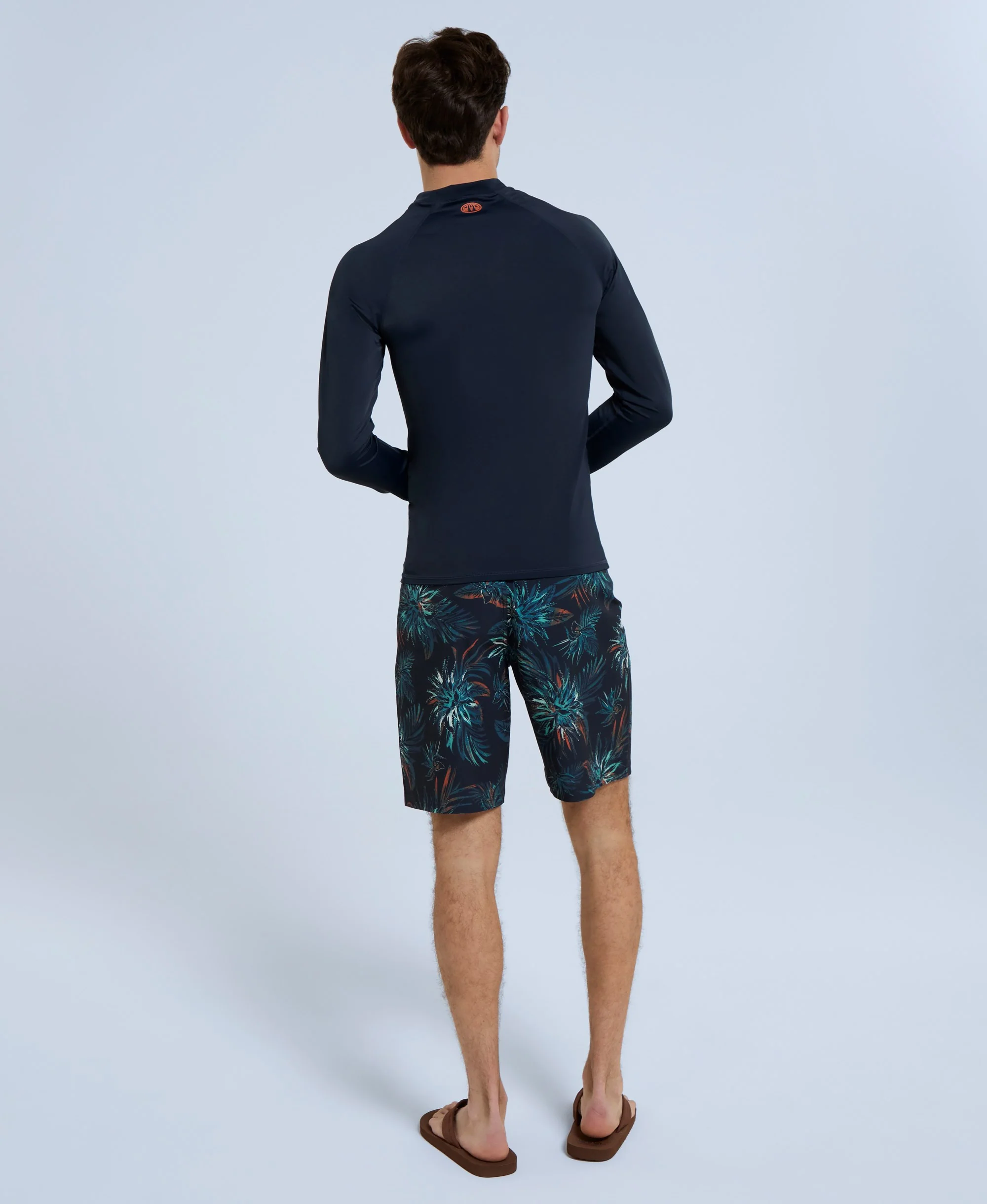 Sonny Mens Logo Rash Vest - Navy - Image 4