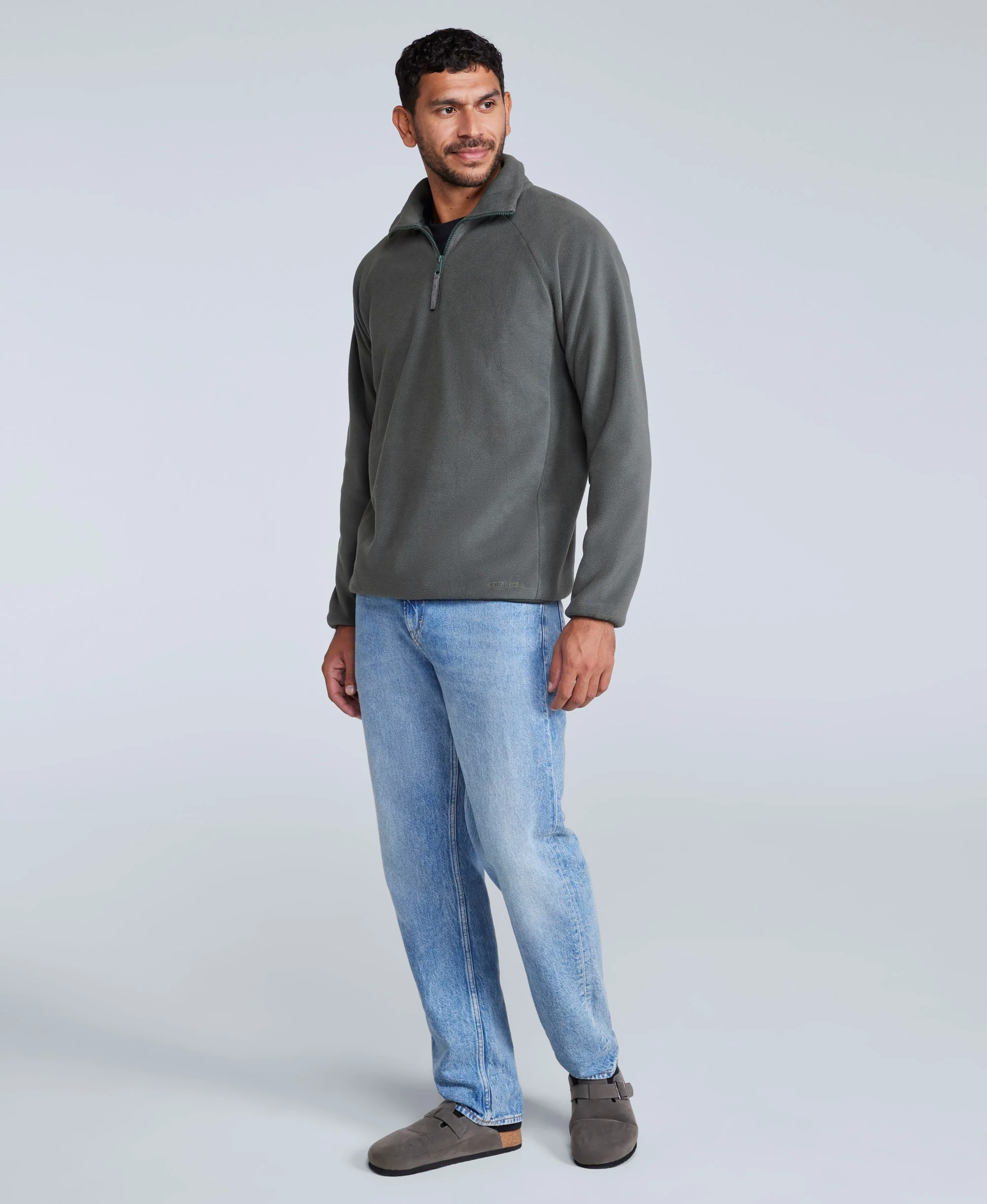 Stockholm Mens Half-Zip Fleece - Dark Grey - Image 2
