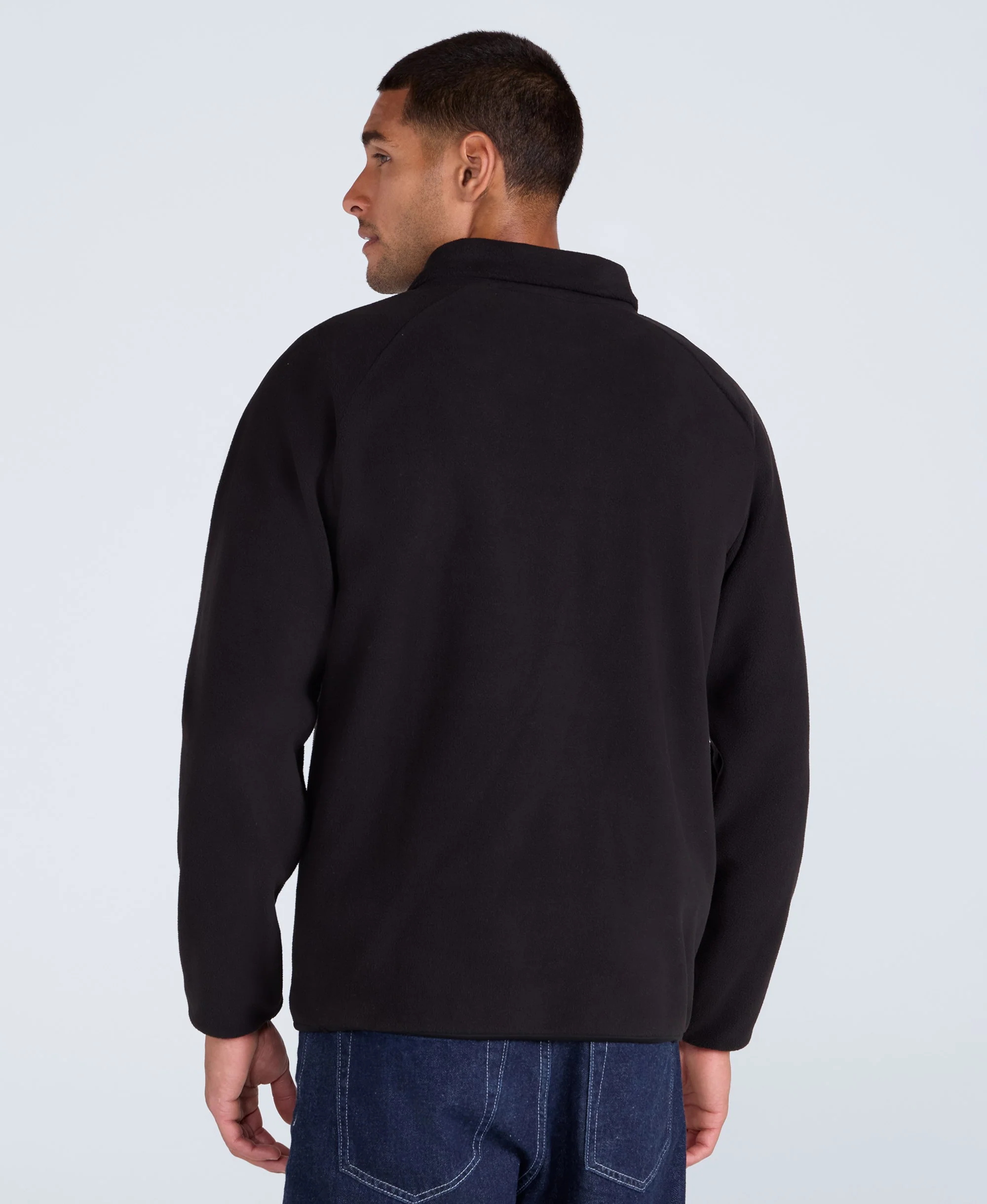 Stockholm Mens Half-Zip Fleece - Jet Black - Image 3
