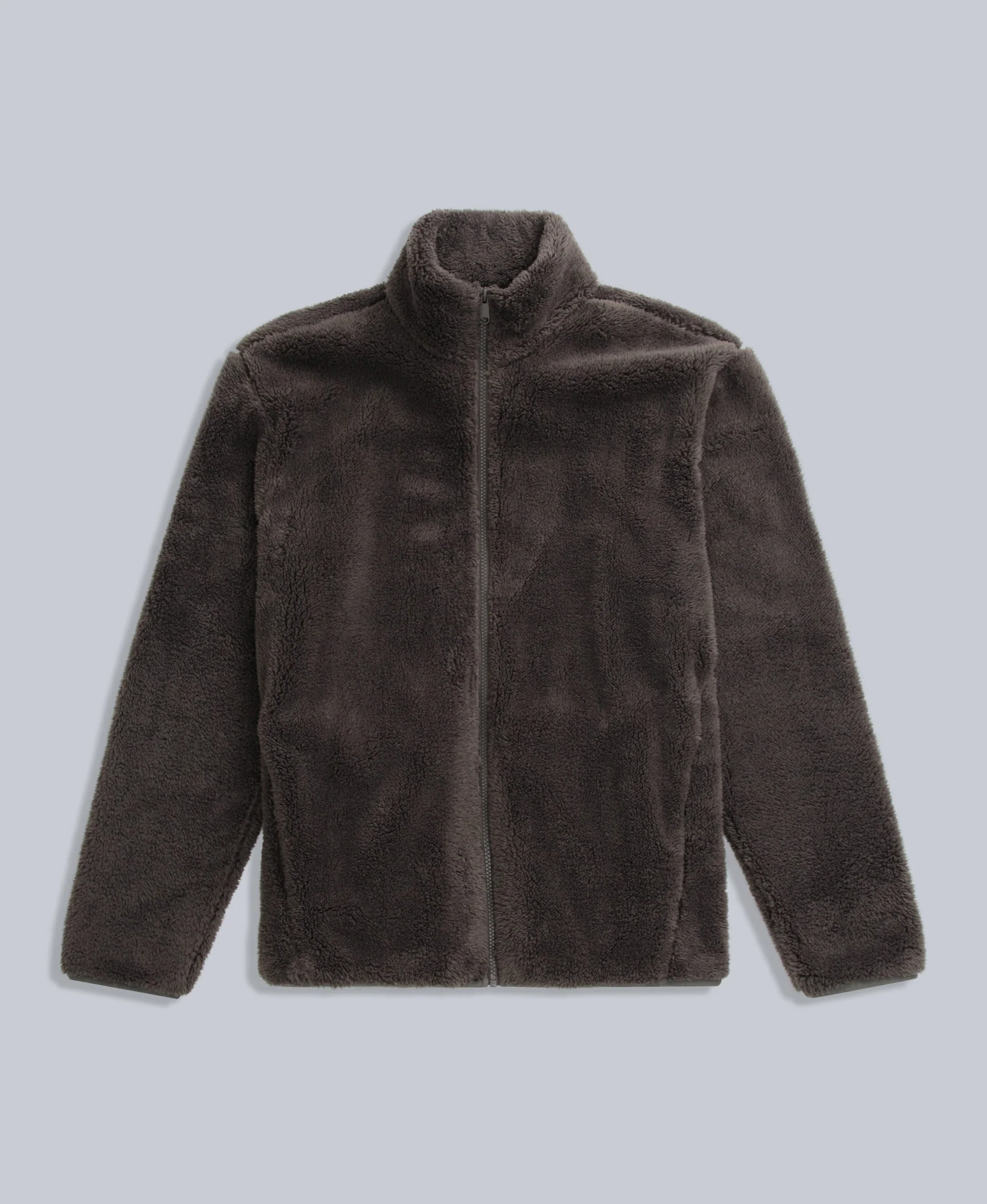 Teddy Mens Fleece Jacket - Dark Khaki - Image 5