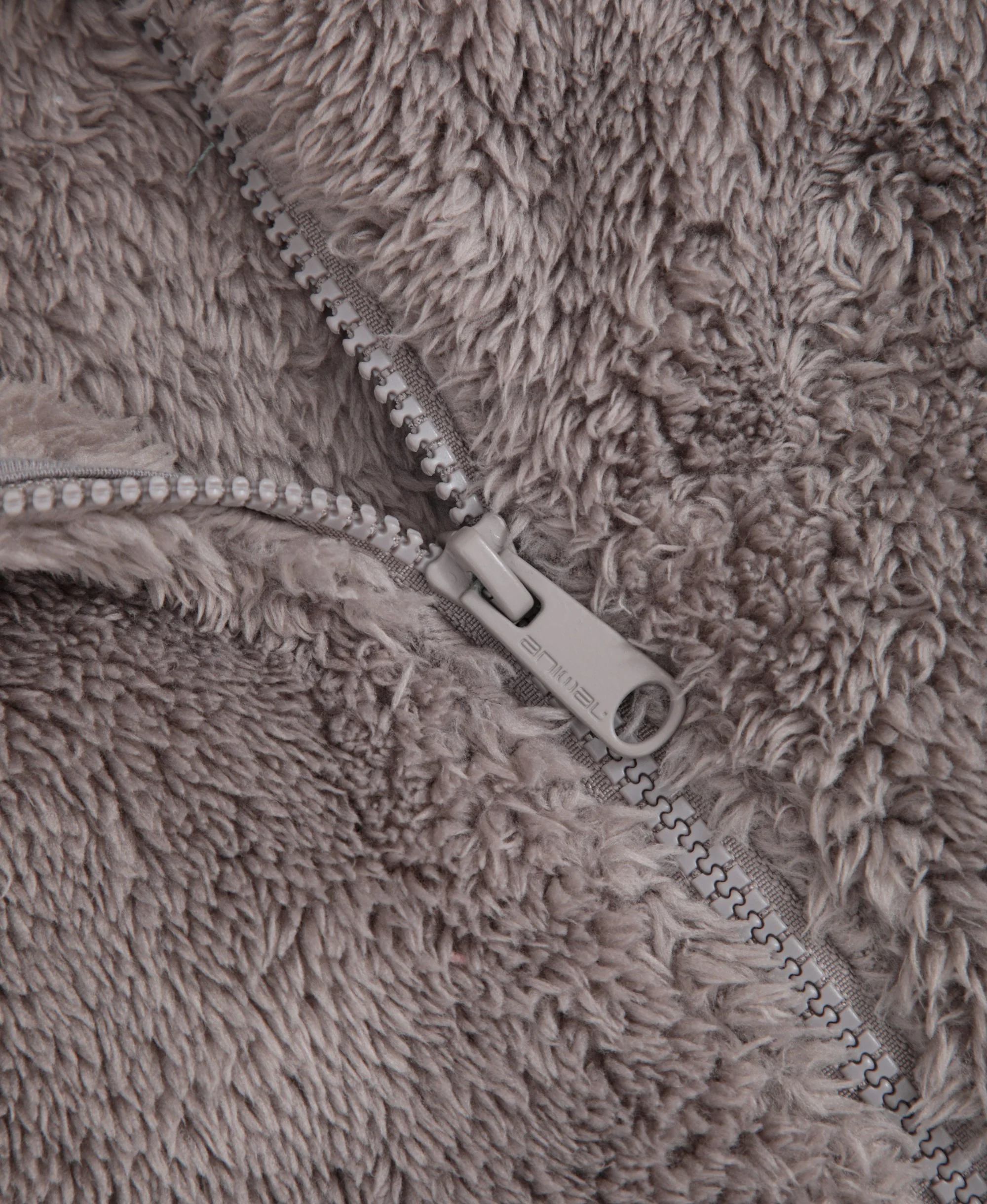 Teddy Womens Full Zip Fleece - Taupe - Image 8