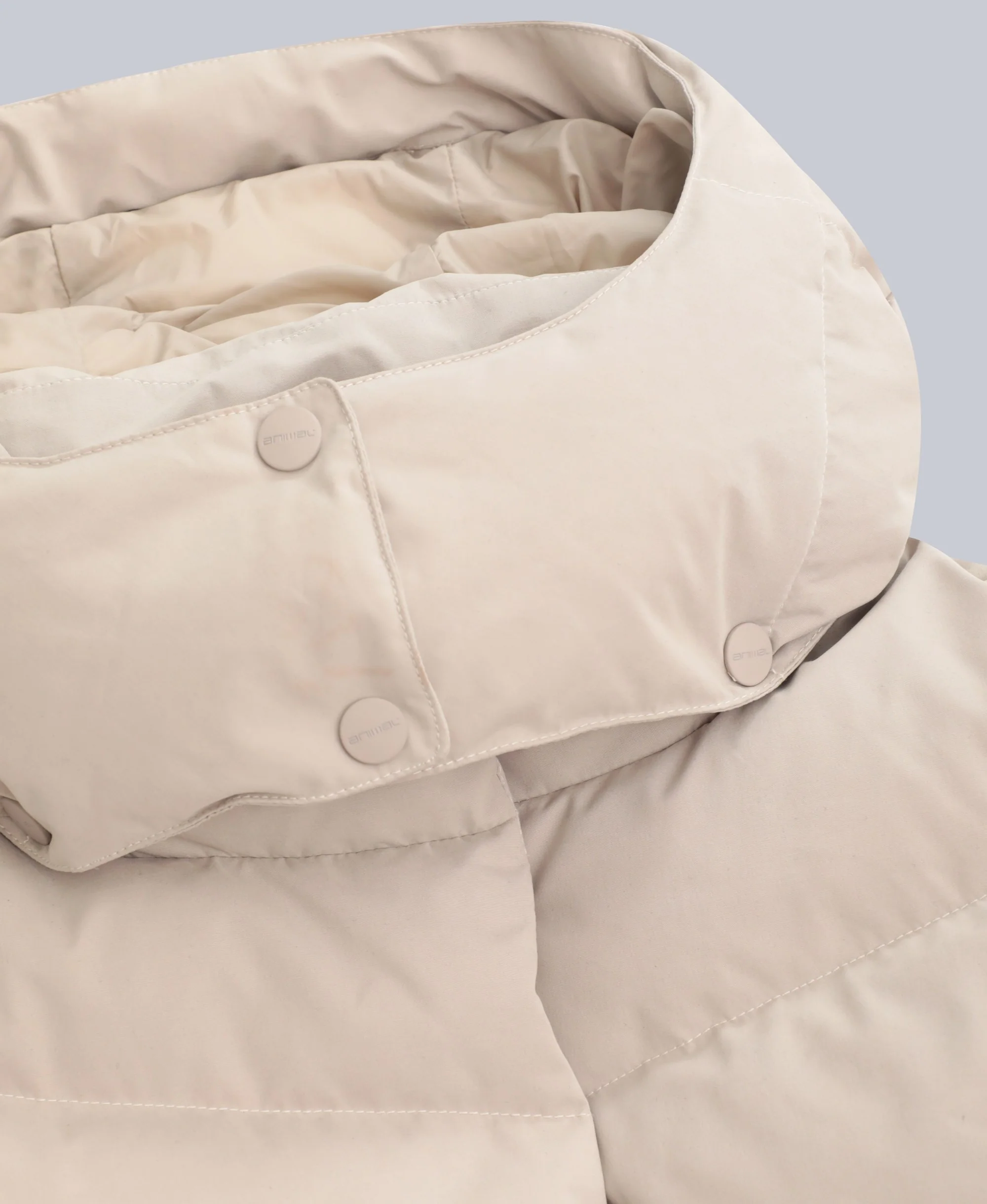 Tess Womens Down Jacket - Cream - Image 7