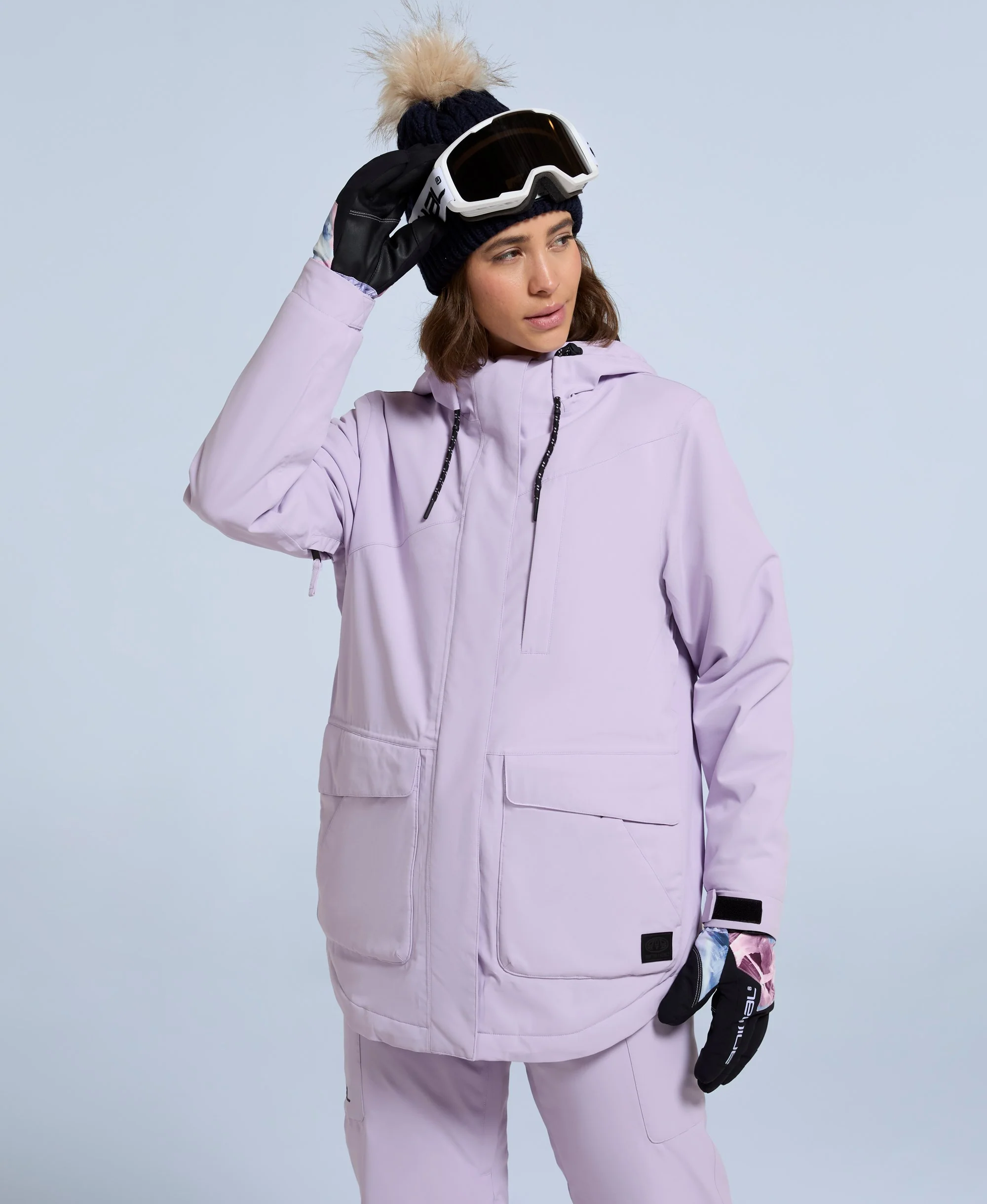Tignes Womens Snow Jacket - Lilac - Image 2