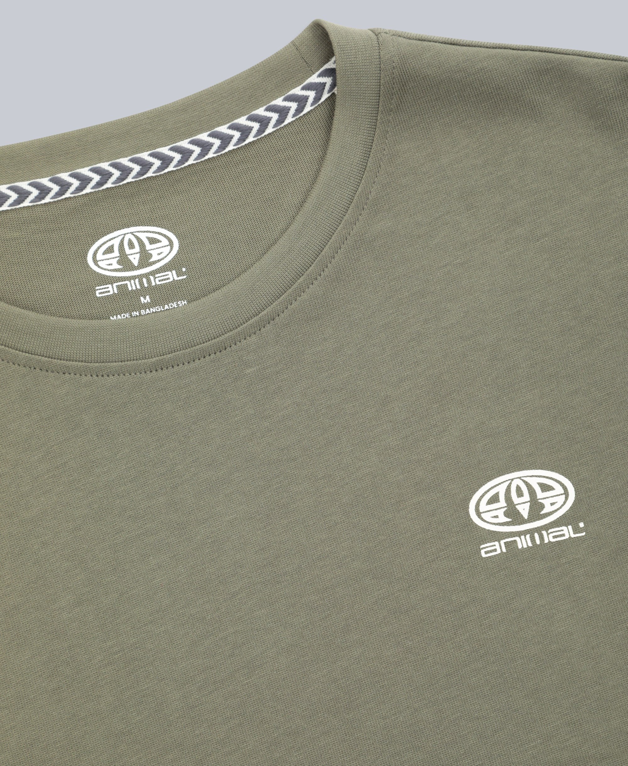 Tommy Mens Graphic Long Sleeve Tee - Khaki - Image 8