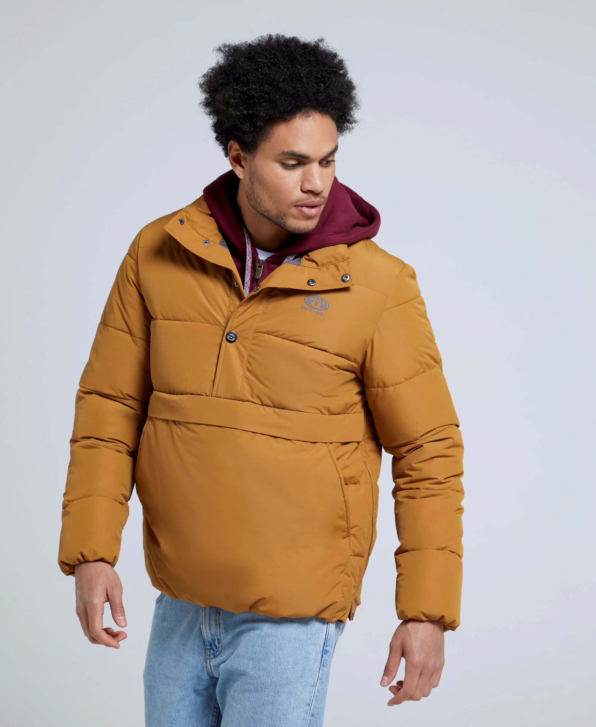 Westbay Mens Puffer Jacket - Mustard - Image 4