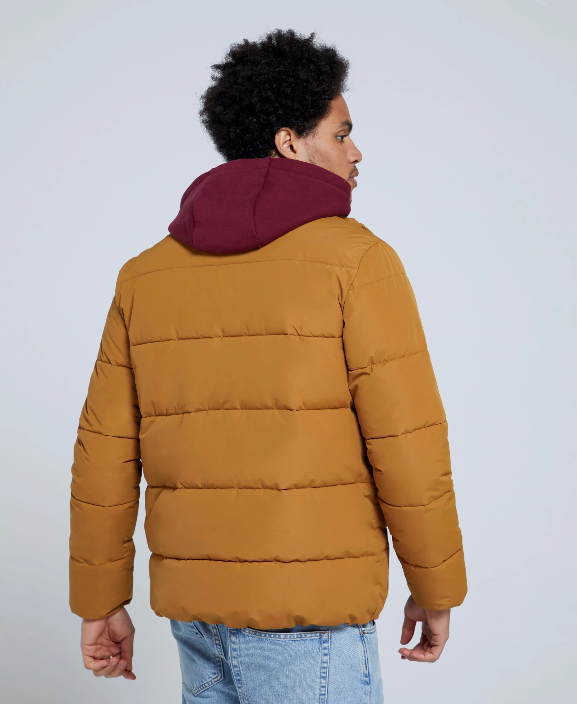 Westbay Mens Puffer Jacket - Mustard - Image 5