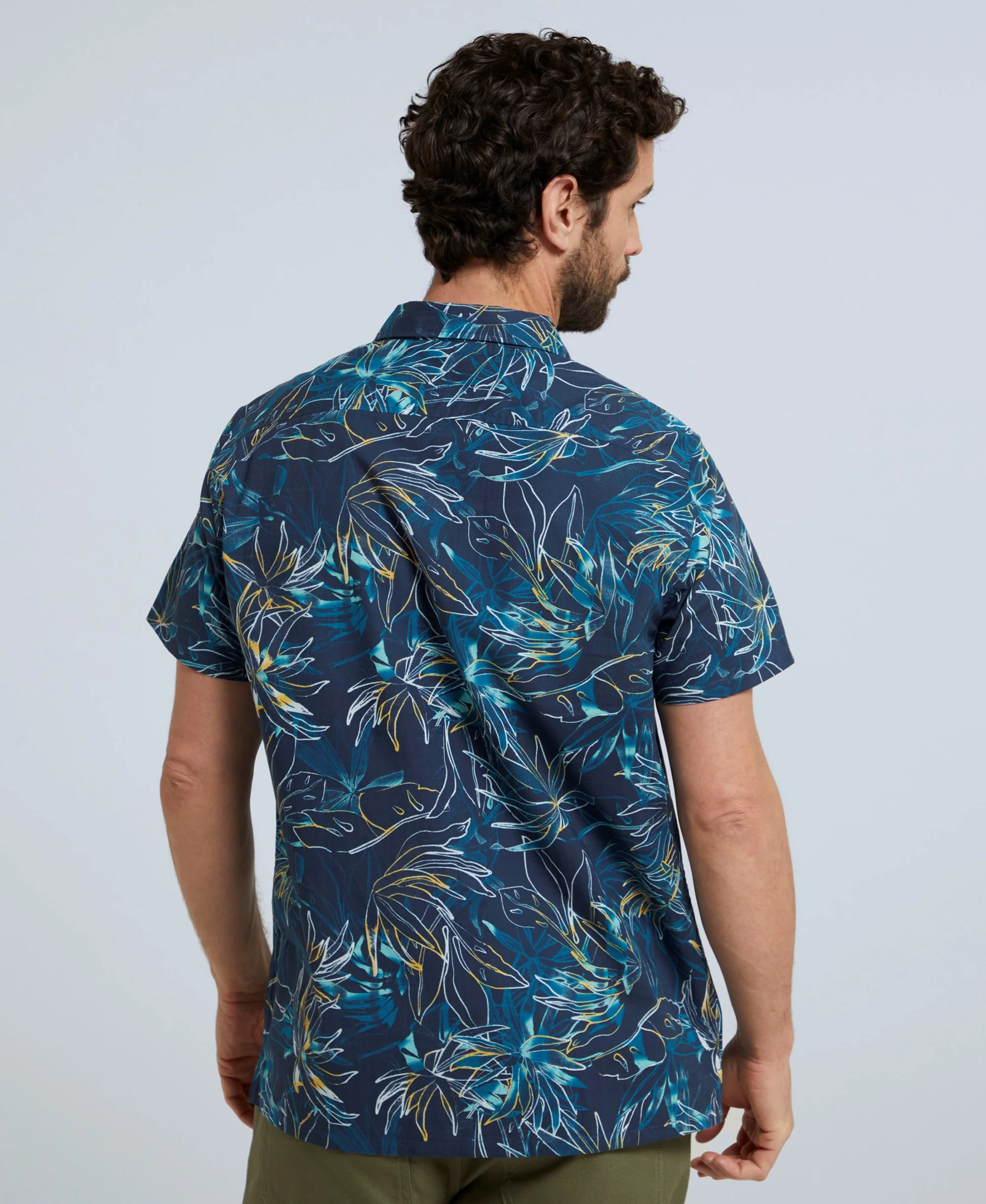 Will Mens Printed Shirt - Navy - Image 4