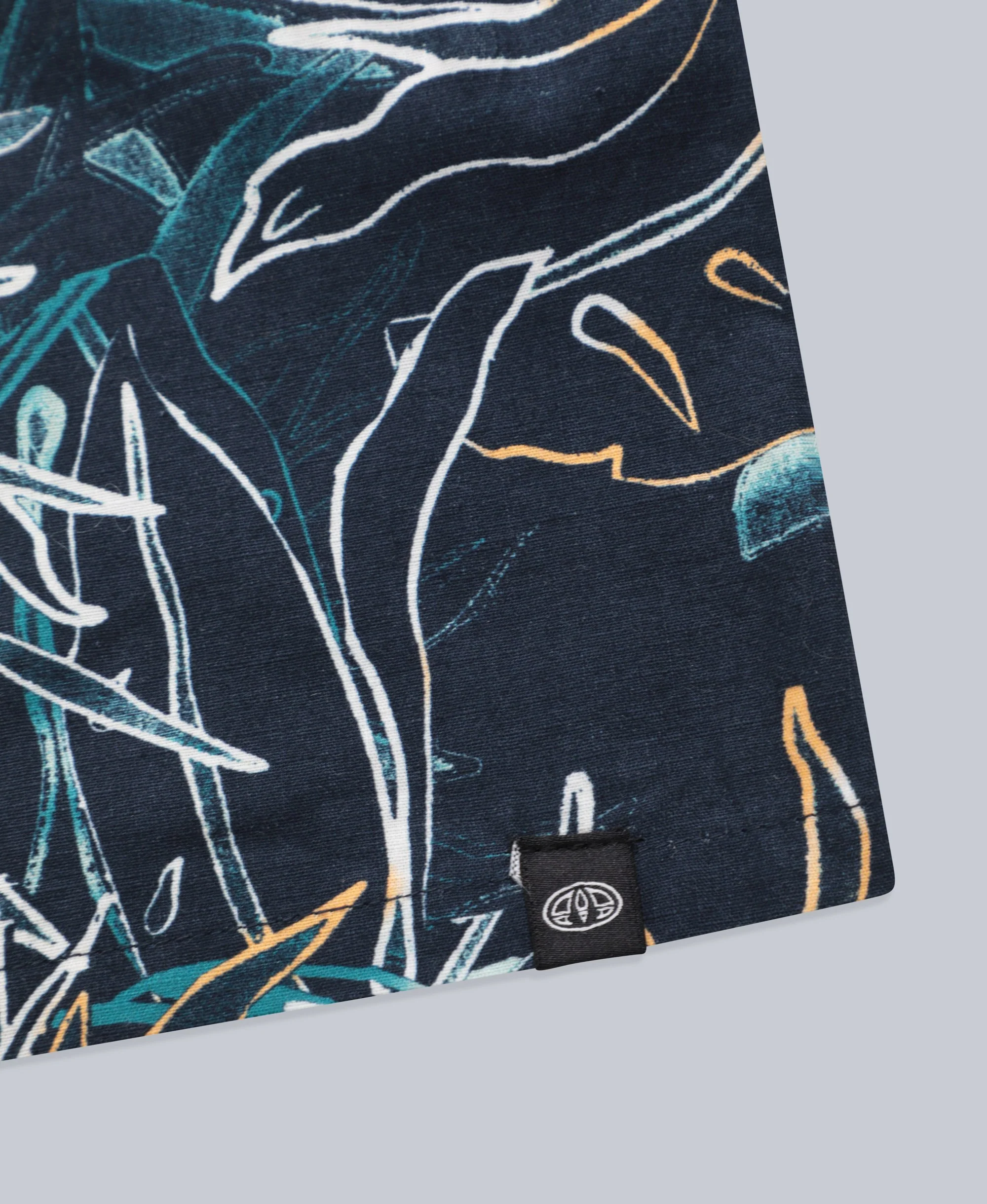 Will Mens Printed Shirt - Navy - Image 8