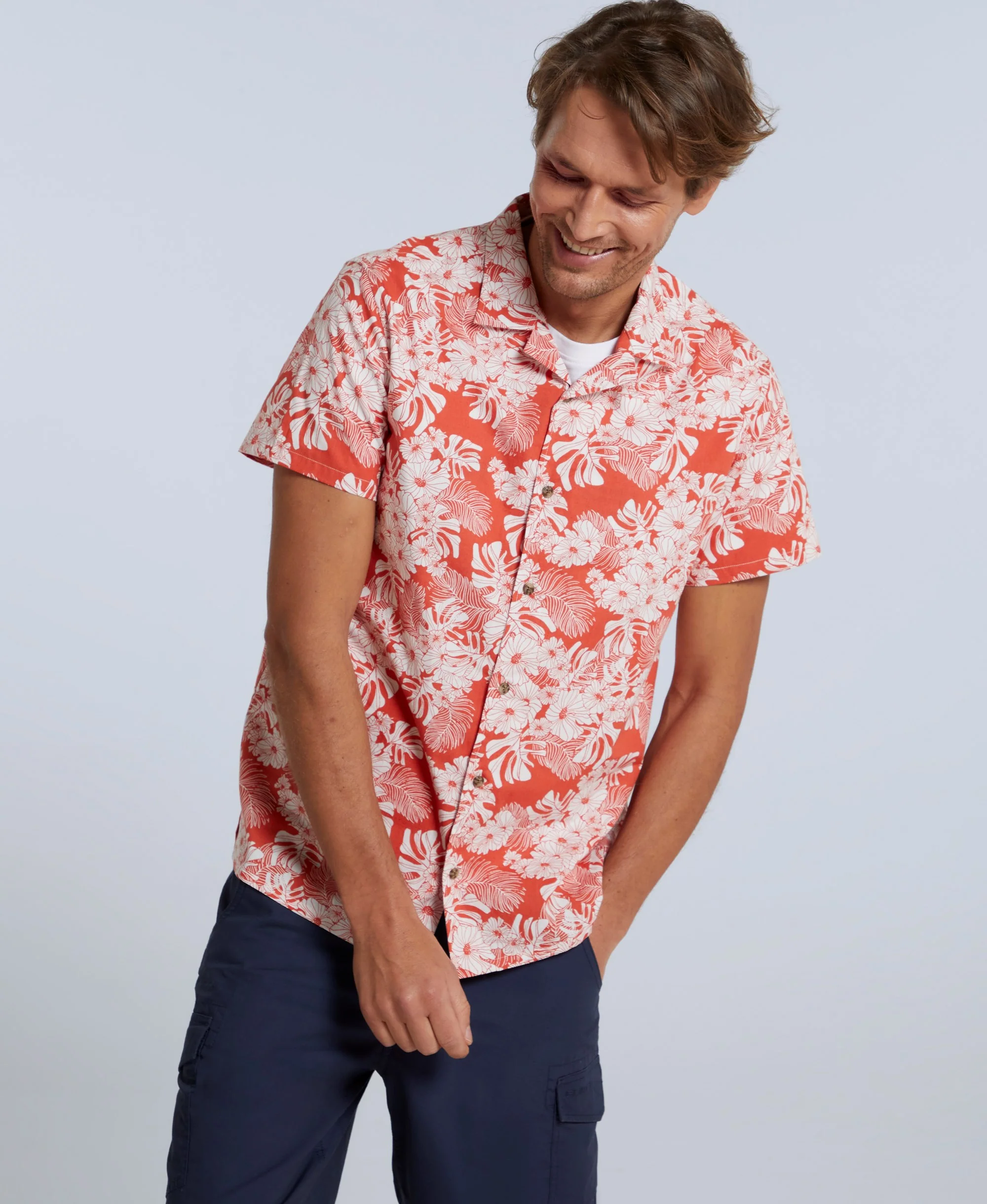 Will Mens Printed Shirt - Red - Image 3