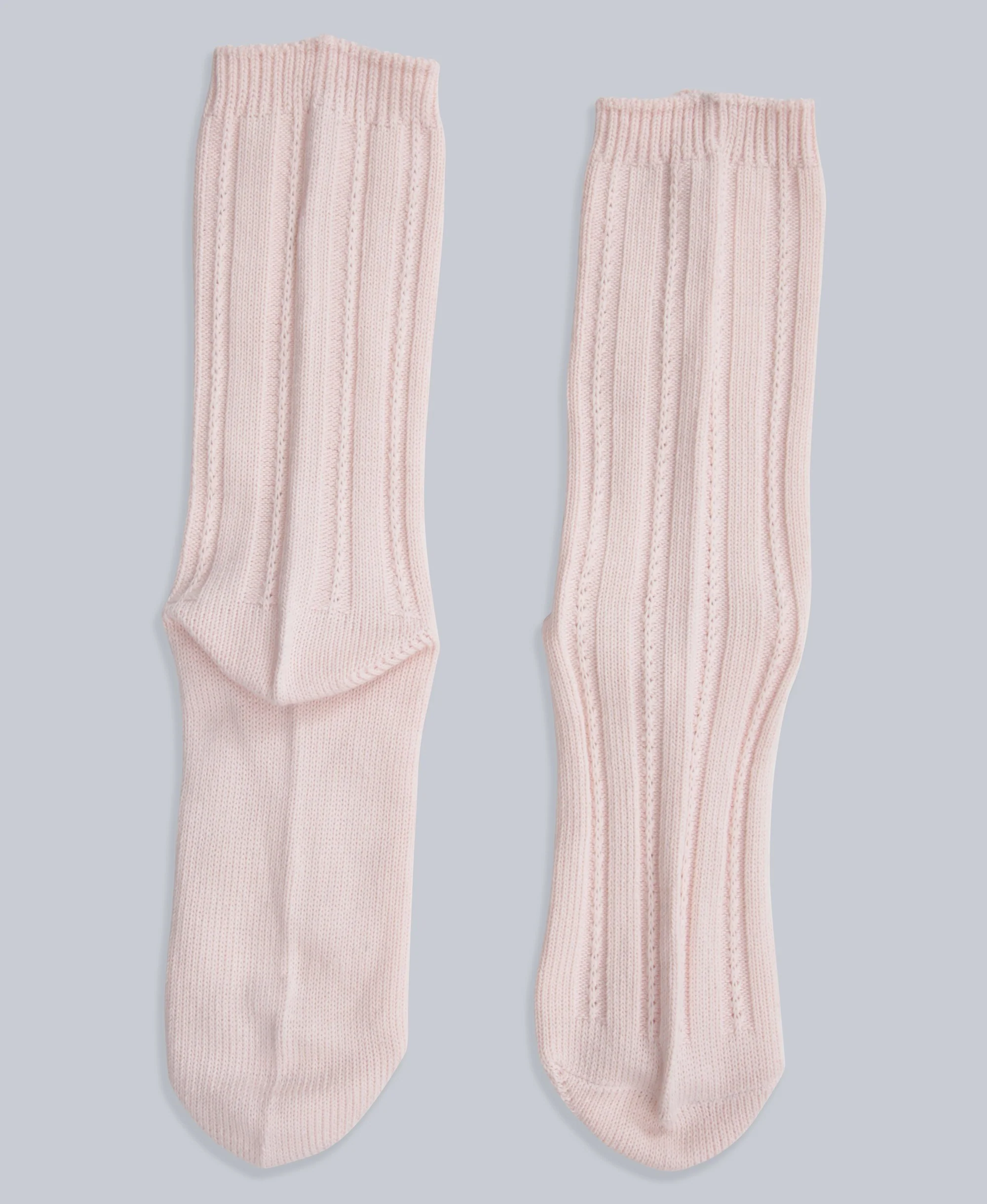 Willow Womens Twisted Ribbed Socks- 3 Pack - Light Pink - Image 6