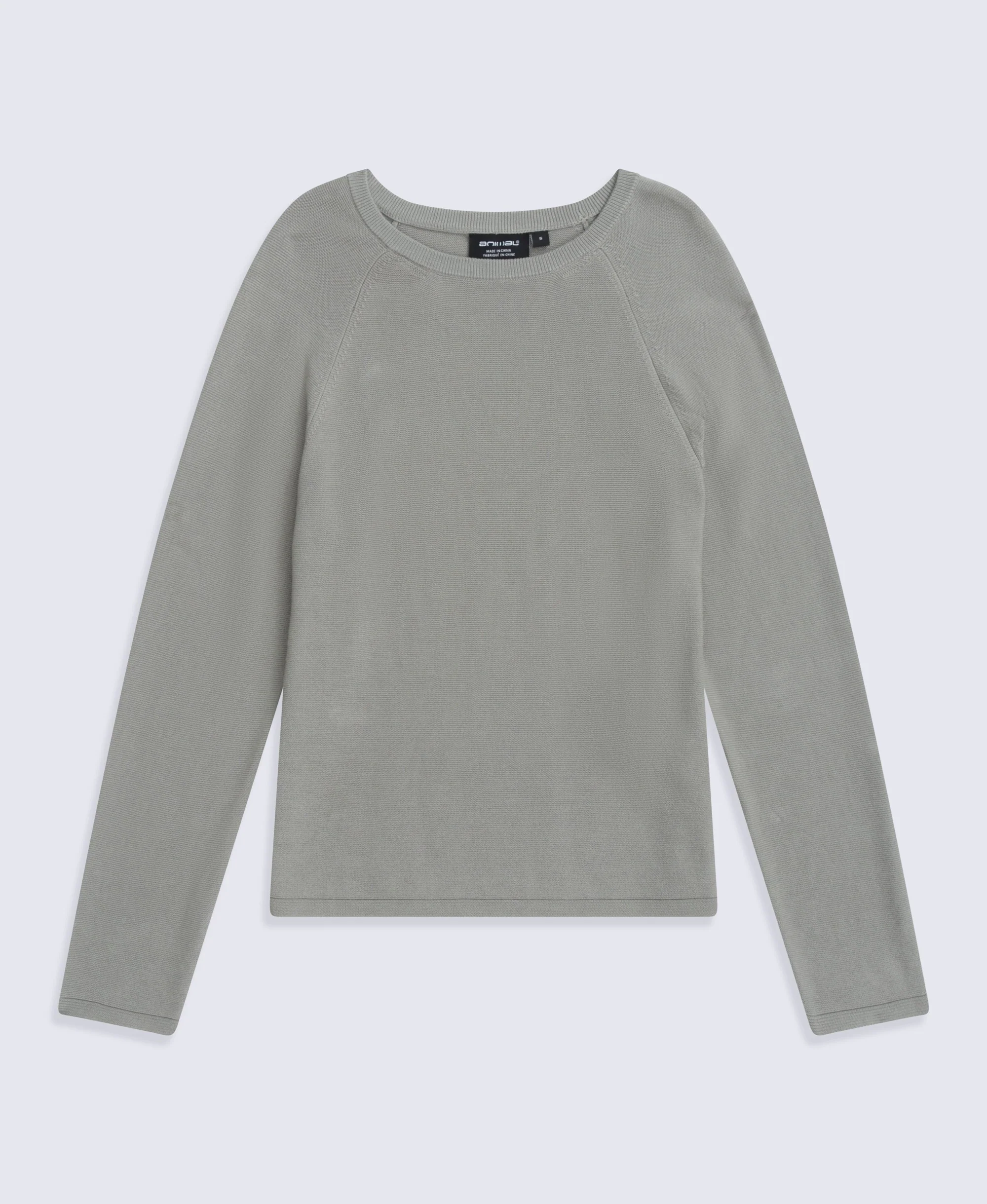 Womens Cotton Textured Jumper - Light Khaki - Image 2