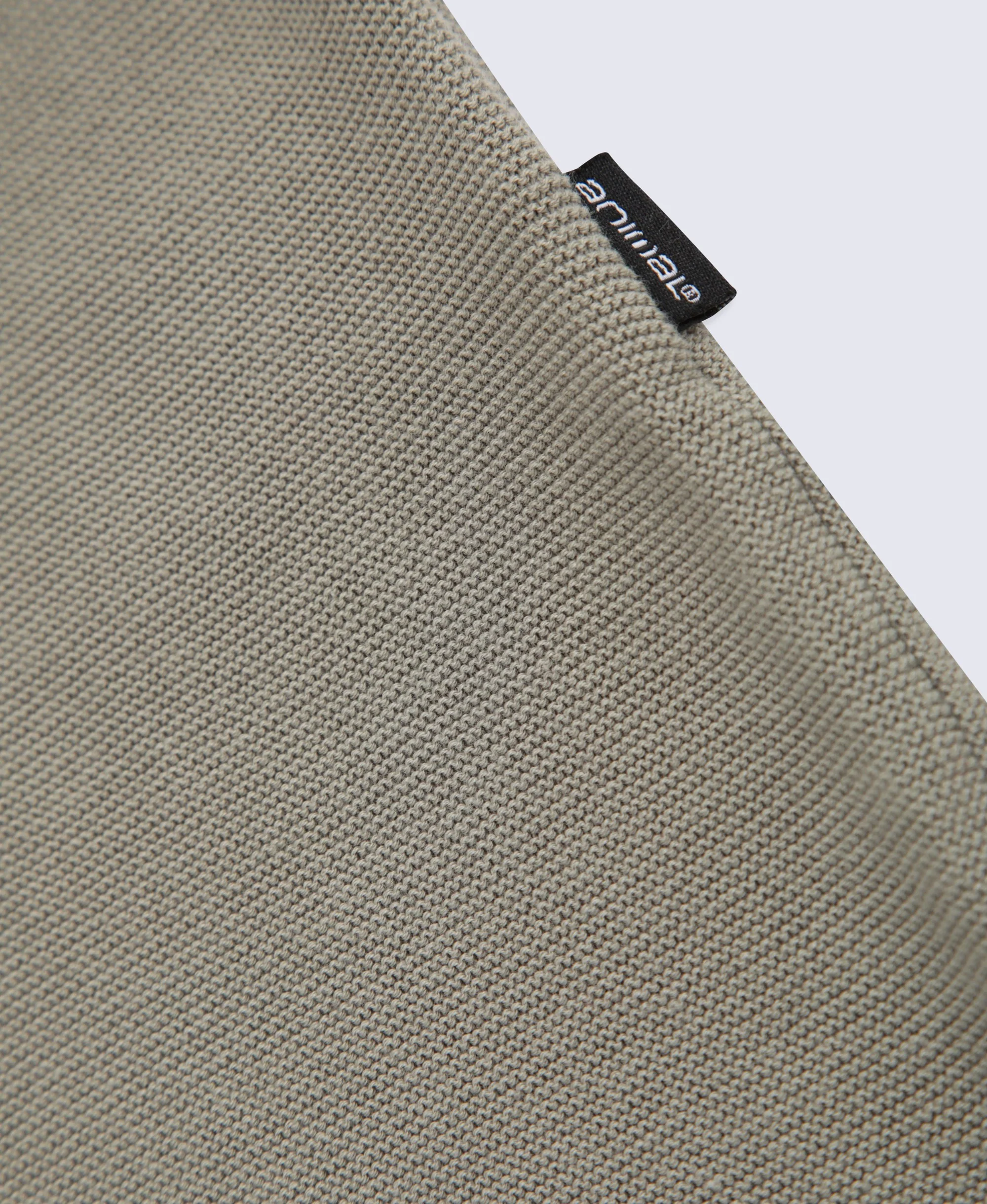 Womens Cotton Textured Jumper - Light Khaki - Image 5