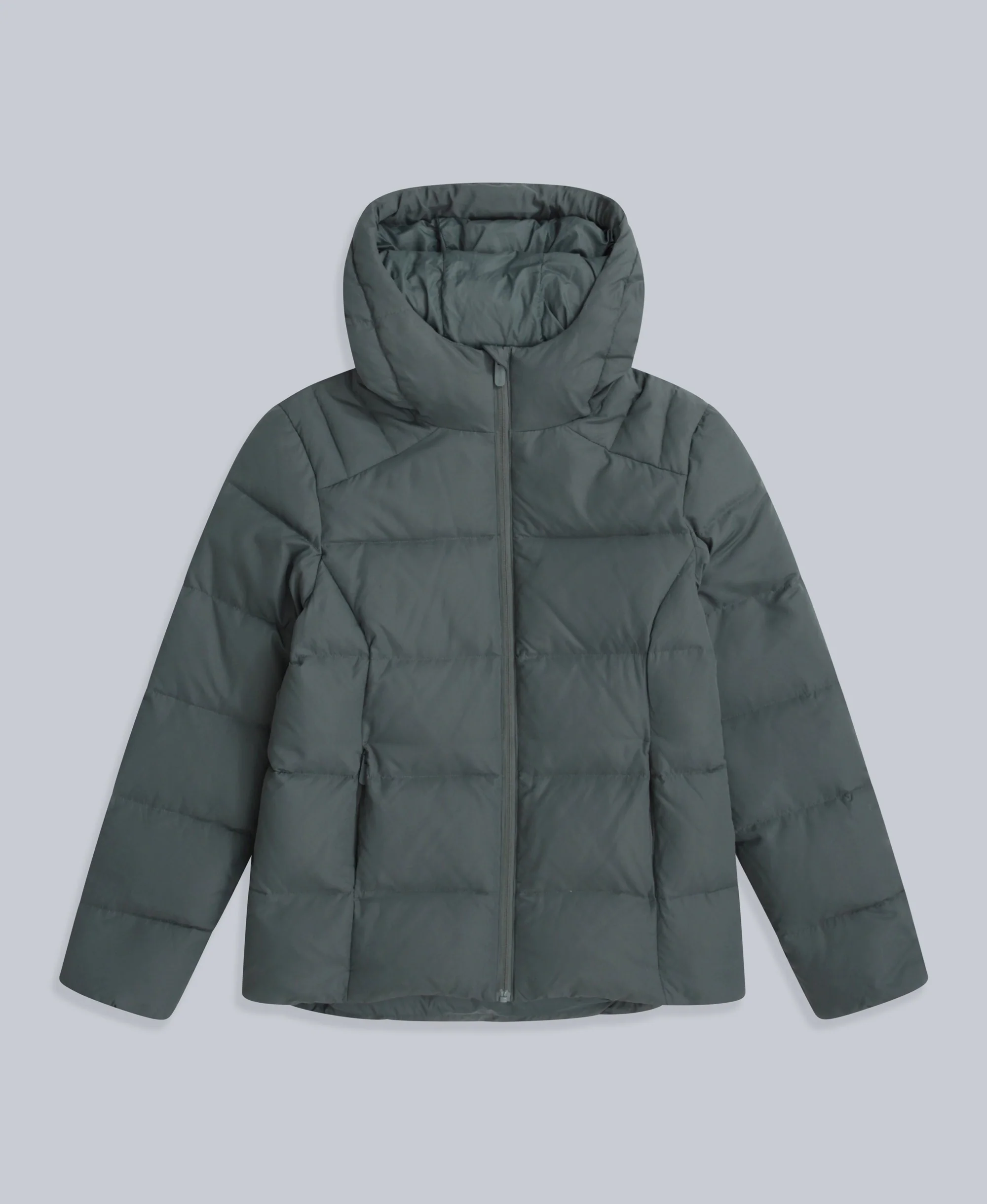 Womens Tech Down Mid Weight Jacket - Dark Khaki - Image 5