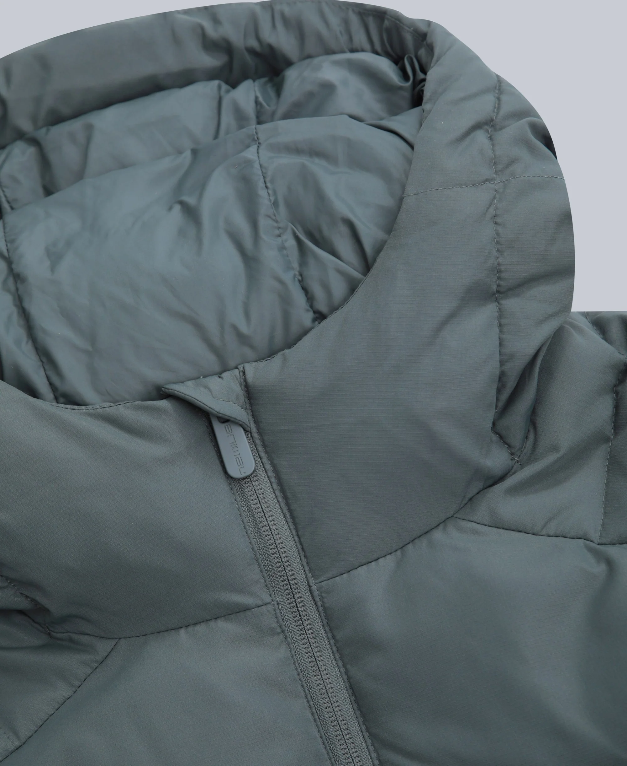 Womens Tech Down Mid Weight Jacket - Dark Khaki - Image 7