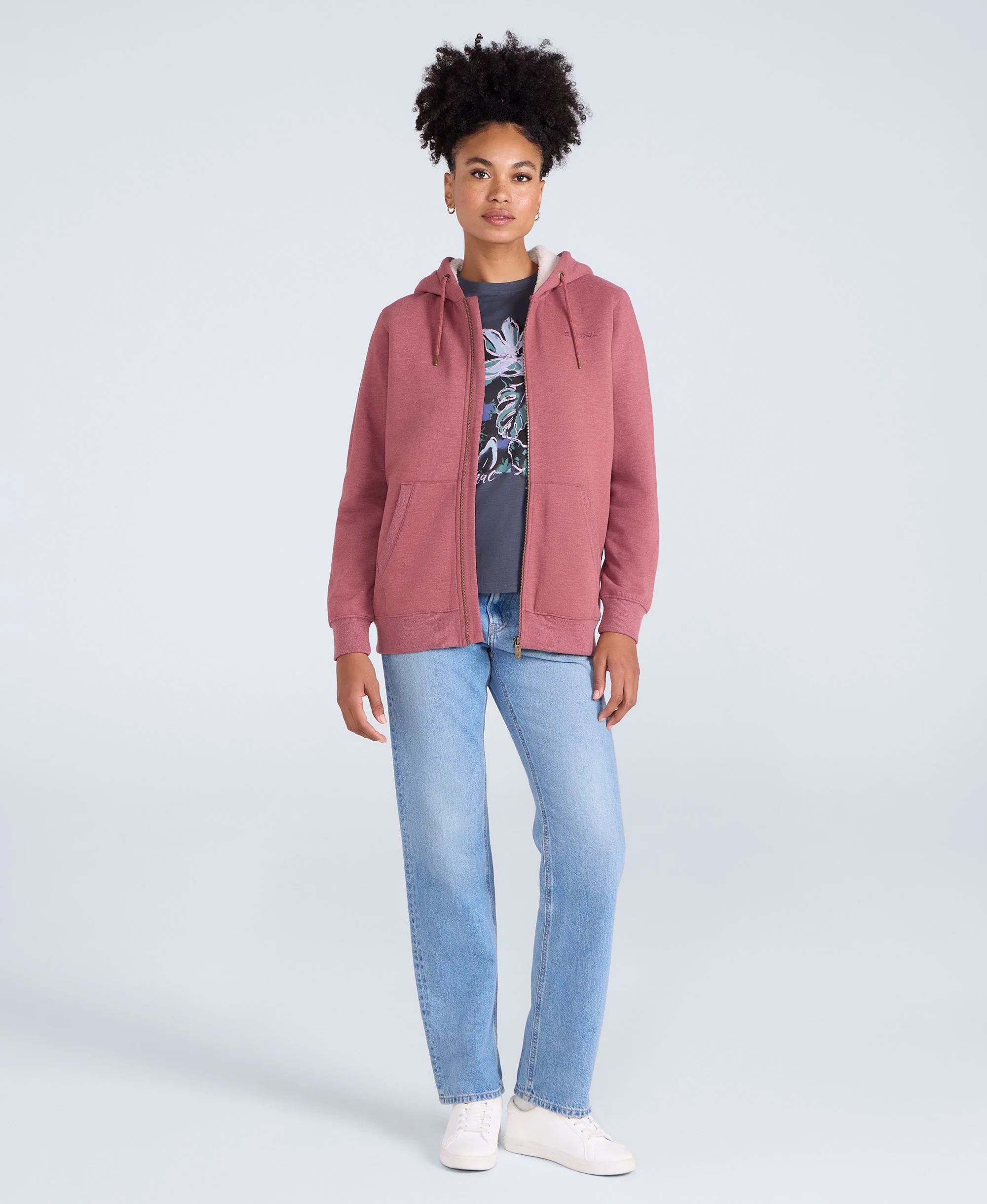 Zuri Womens Hoodie - Pink - Image 2